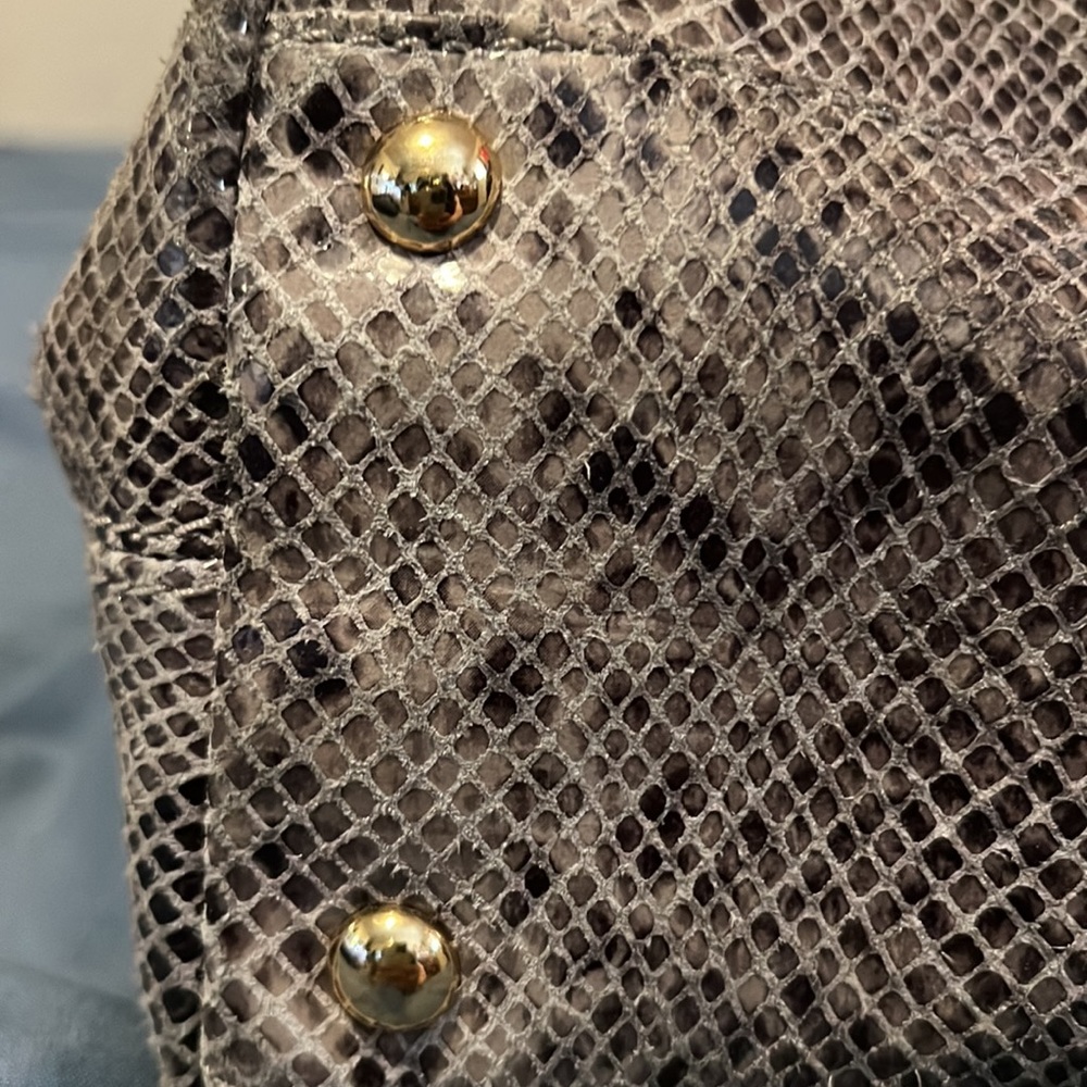 Michael Kors Python Embossed Leather Tote - image 3